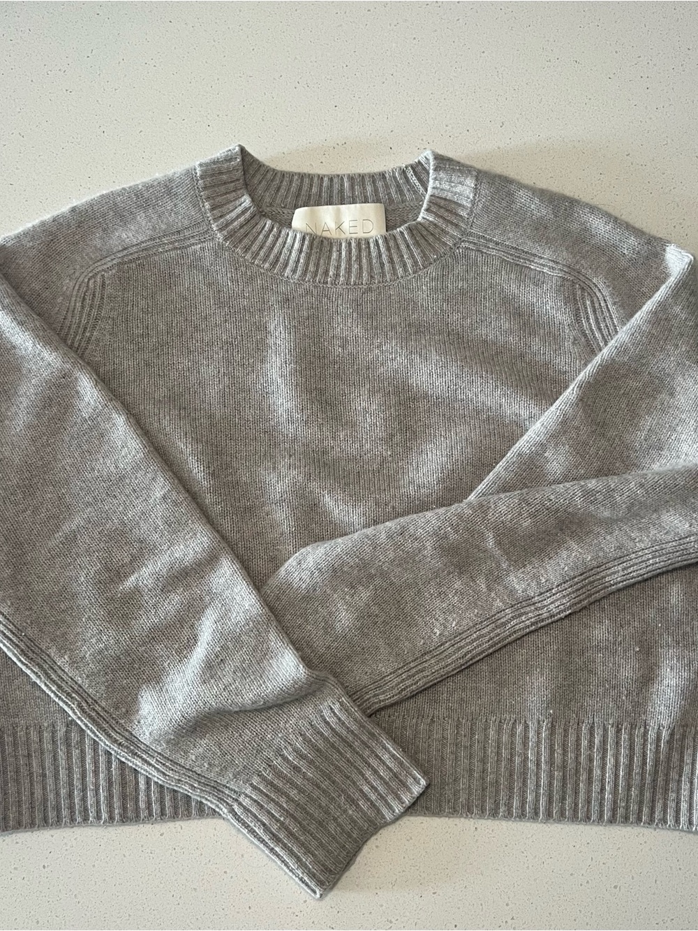 NAKED CASHMERE Women’s Crewneck Sweater Light Gray 100% Cashmere Size Small